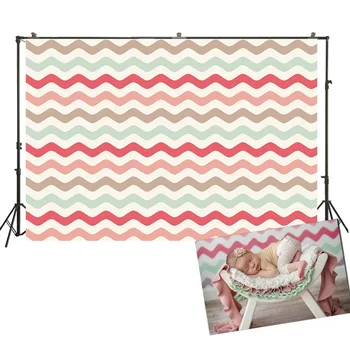 

HUAYI Photography Backdrop Colorful Stripe Patterns Photo Background Newborns Baby Child Birthday Studio Photoshoot Drops D-6816