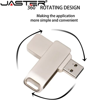 Usb JASTER flash USB 2,0, memoria usb de Metal personalizada, 004GB, 008GB, 016GB, 032GB, 064GB, 128GB