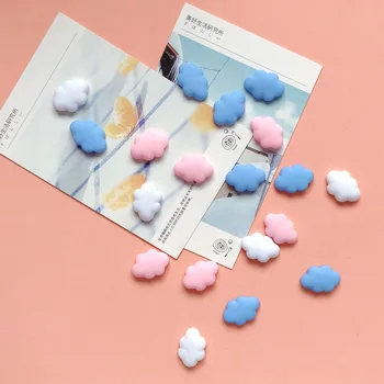 

4 Pcs Refrigerator Magnets Resin Cartoon Cute Cloud Fridge Magnet Sticker Message Kids Gifts Home Christmas Decoration