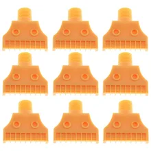Buses d'air plates filetées à 16 trous, 1/4 pouces, 9 pièces, trous de pulvérisation pour la pulvérisation, anti poussière, refroidissement 