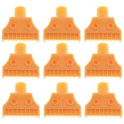 Buses d'air plates filetées à 16 trous, 1/4 pouces, 9 pièces, trous de pulvérisation pour la pulvérisation, anti poussière, refroidissement 