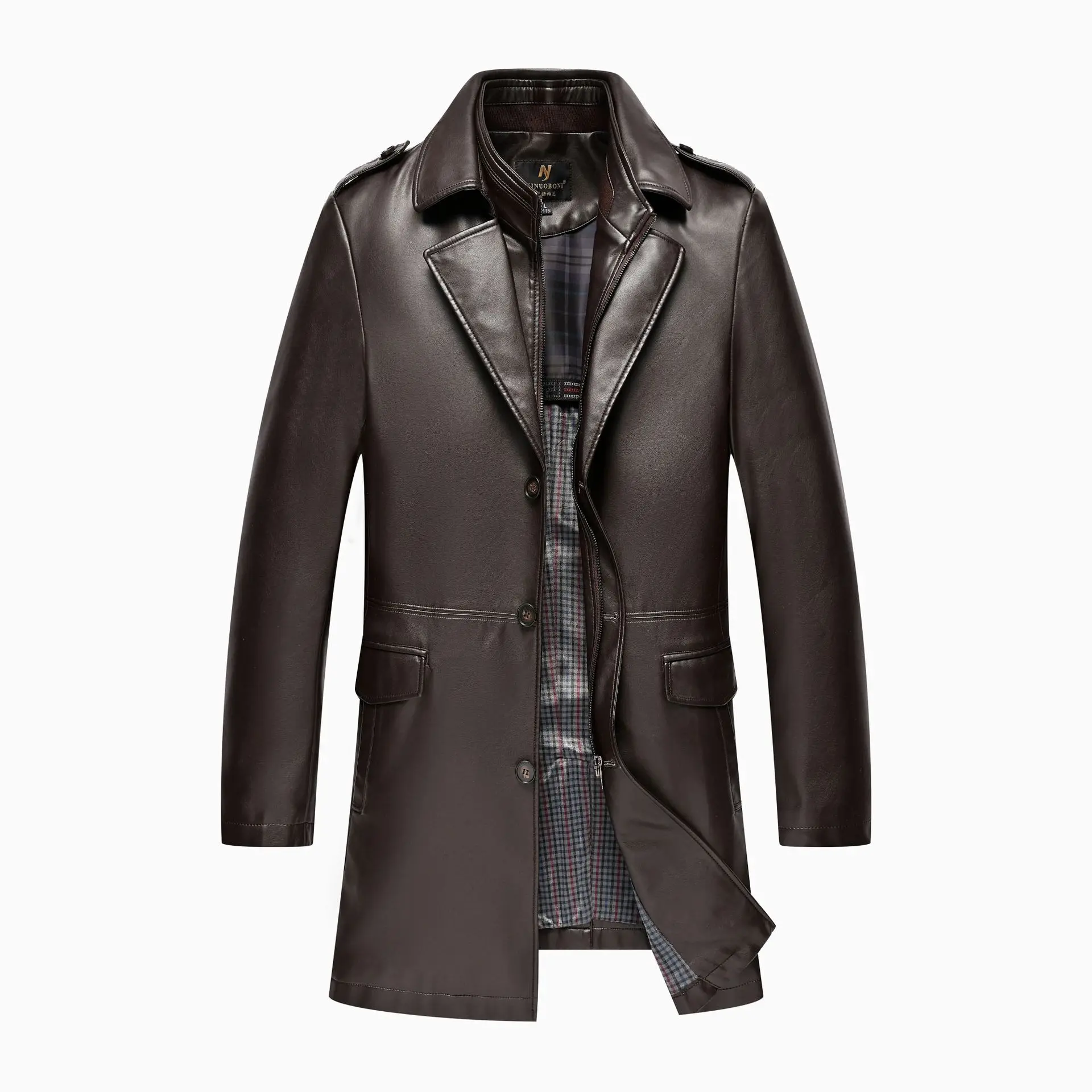 Купить Зимнее Кожаное Пальто Мужское