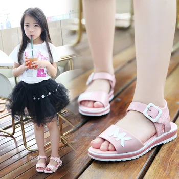 

Girls Sandals Children Shoes 2020 New Summer Baby Shoes Pearls Kids Sandals Girls Pu Leather Flowers Princess Shoes Girls Sandal