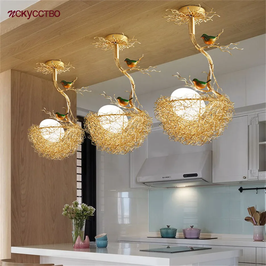 na school oog leef ermee Nordic Modern Design Bird's Nest Glazen Kroonluchter Voor Keuken Eetkamer Led  Lamp Cottagecore Decor Geschorst Armatuur Verwaardigen|Kroonluchters| -  AliExpress