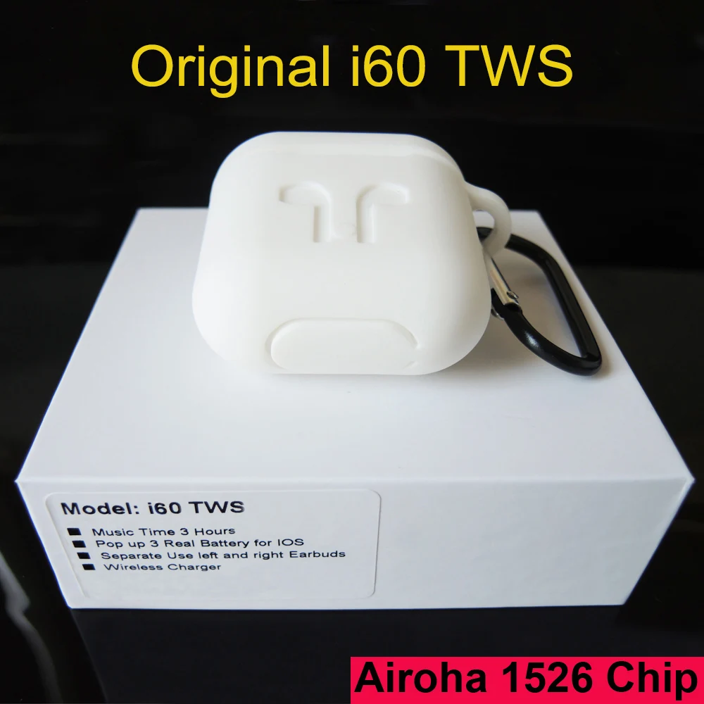 

i60 TWS Pop up Window 1:1 Separate use Wireless Earphone Wireless Charging Bluetooth Earphones Earbuds 20pcs/Lot