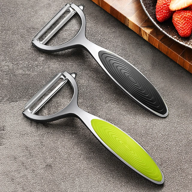 Outil éplucheur de fruits et légumes en acier inoxydable,gadget de cuisine  rotatif super pointu, accessoire de kitchenette, épluchage alimentaire -  AliExpress