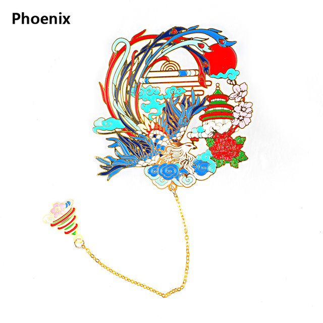 Models Retro Metal Tassel Bookmark Chinese Style Creative Leaf Vein Hollow Book Markers Copper Book Holder Stationery Supply