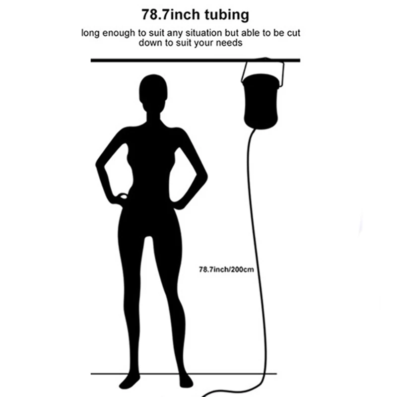 CSS Collapsible Enema Bag for Colon Cleansing Reusable Constipation Clean Woman's Private Parts Cleaning Cleaning Tool with 2 No