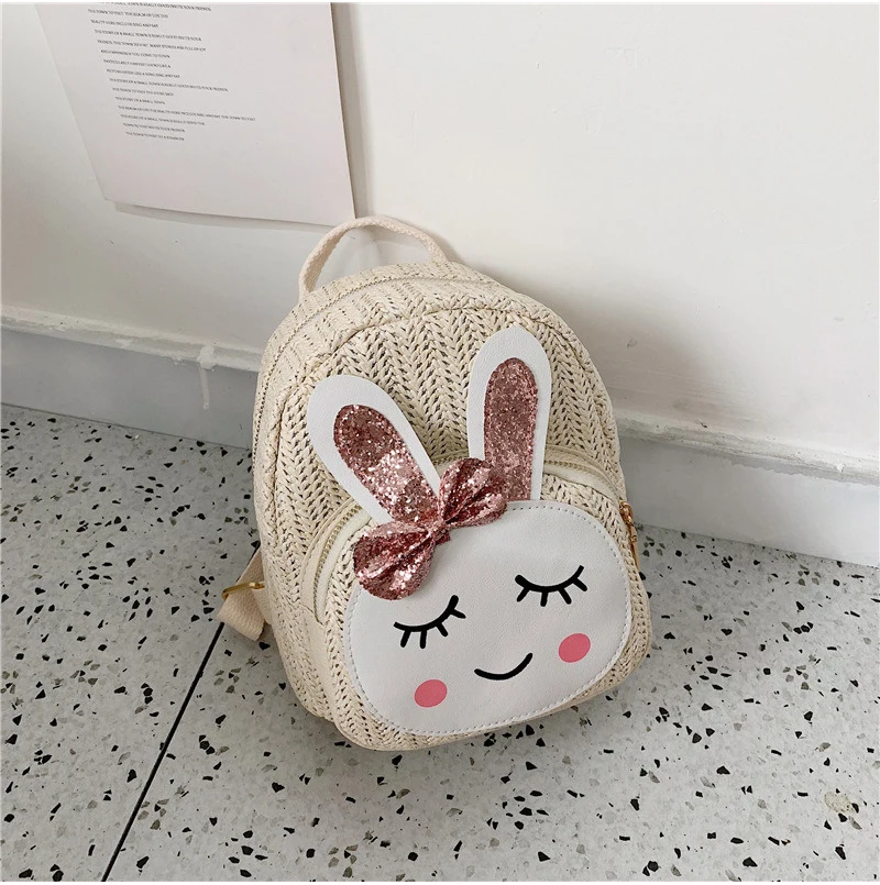 Toddler Kid Baby Boy Girl Cartoon Straw Backpack Children Infant Cute lovely Sweet Mini Rucksack Shoulder Bags Small School Bag