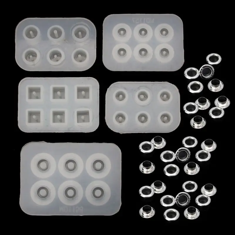 

5 Pc Handmade Bead Resin Silicone Mold Fit For Add-a-Bead Bracelet Jewelry Making Accessories
