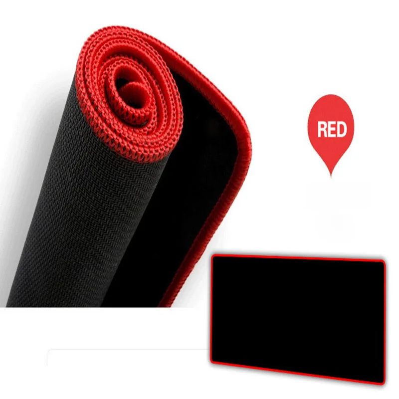 1200*600*3 мм XXL черный игровой коврик для мыши большой Индивидуальный Коврик для мыши утолщенный Настольный коврик для клавиатуры 4 цвета фиксирующий край csgo - Цвет: 300X600X2MM red lock