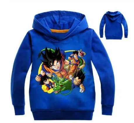 Детская футболка для мальчиков Драконий жемчуг, Z Goku, толстовки с длинными рукавами и свитшоты, одежда, пальто футболка для детей, одежда для мальчиков и девочек - Цвет: photo color