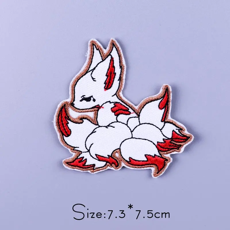 Niedliche Kleintier-Patches auf Kleidung, Streifen, Stickerei-Patch für Kleidung, thermoadhäsive Patches, Dinosaurier-Igel-Patch zum Selbermachen – Detail 24