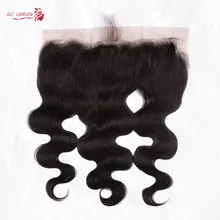 

13x4 Lace Frontal Body Wave Human Hair Medium Brown Lace Pre Plucked Natural Hairline Remy Closure 130% Density Frontal Closure