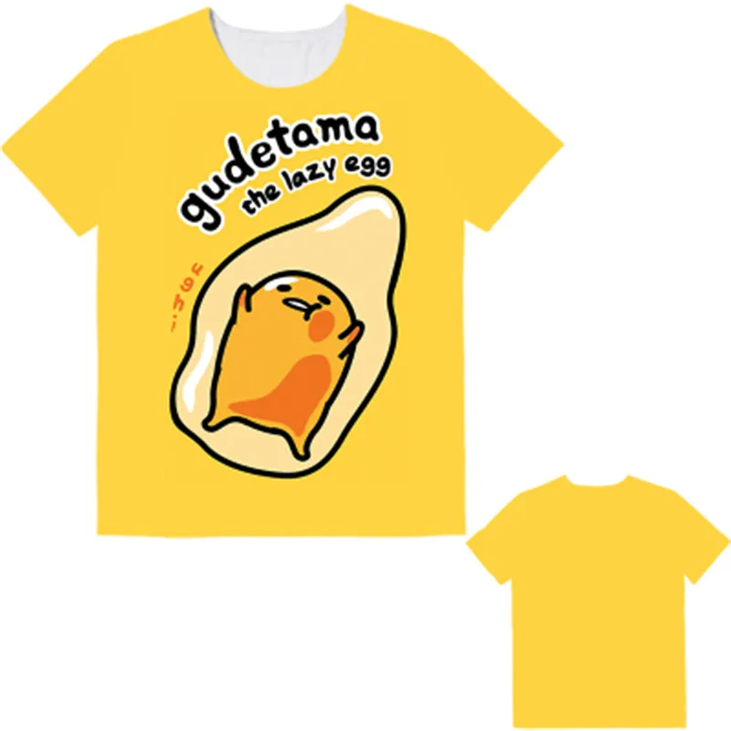 022 Gudetama Harajuku милые футболки женские милые Аниме футболки забавные мультяшные футболки женские футболки - Цвет: 022