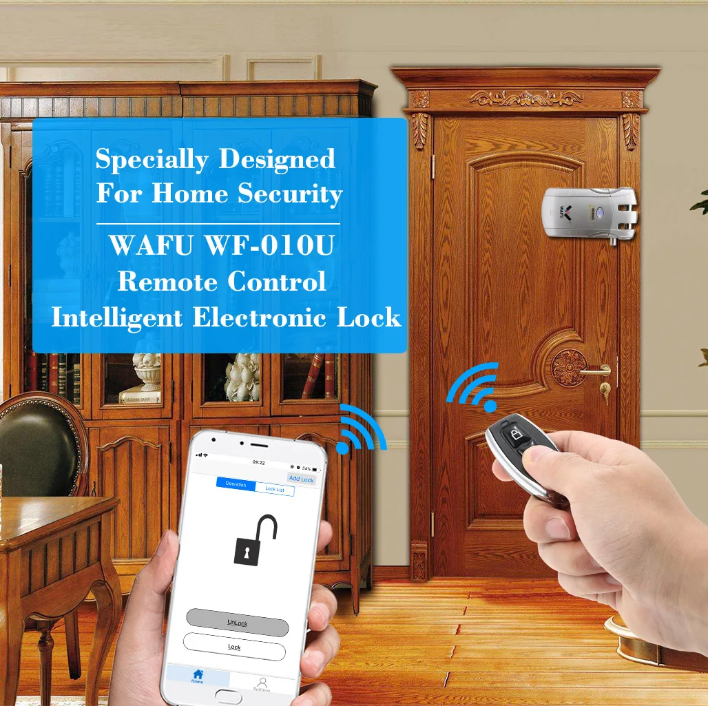 WF 010U Wi Fi невидимая безключевая входная дверь умный пульт дистанционного