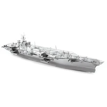 3d metal puzzle roosevelt CVN 71 modelo kits montar quebra cabeça brinquedos de presente para crianças