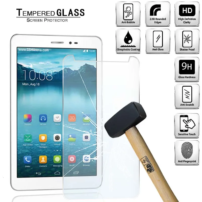 

Tablet Tempered Glass Screen Protector Cover for Huawei MediaPad T1 8.0 HD Eye Protection Explosion-Proof Tempered Film