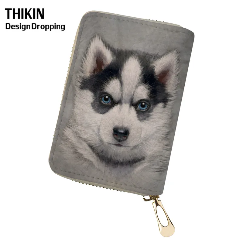 Женский кошелек THIKIN Cute Bernese Mount Dog, держатели для кредитных карт, испанская собака, из искусственной кожи, держатель для паспорта для путешествий, для женщин - Цвет: as picture