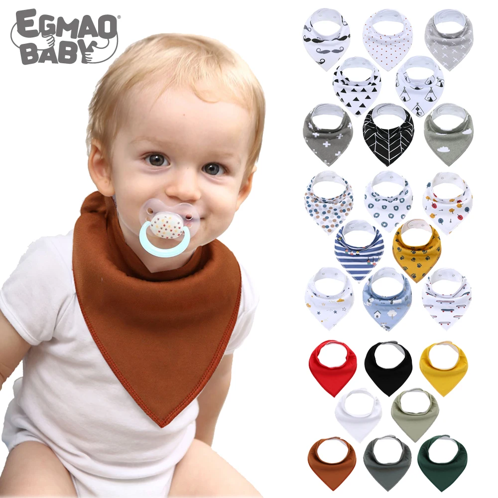 

Baby Bandana Drool Bibs Unisex 8-Pack Bibs Set for Drooling & Teething 100% Organic Cotton Newborn Absorbent Hypoallergenic Bibs