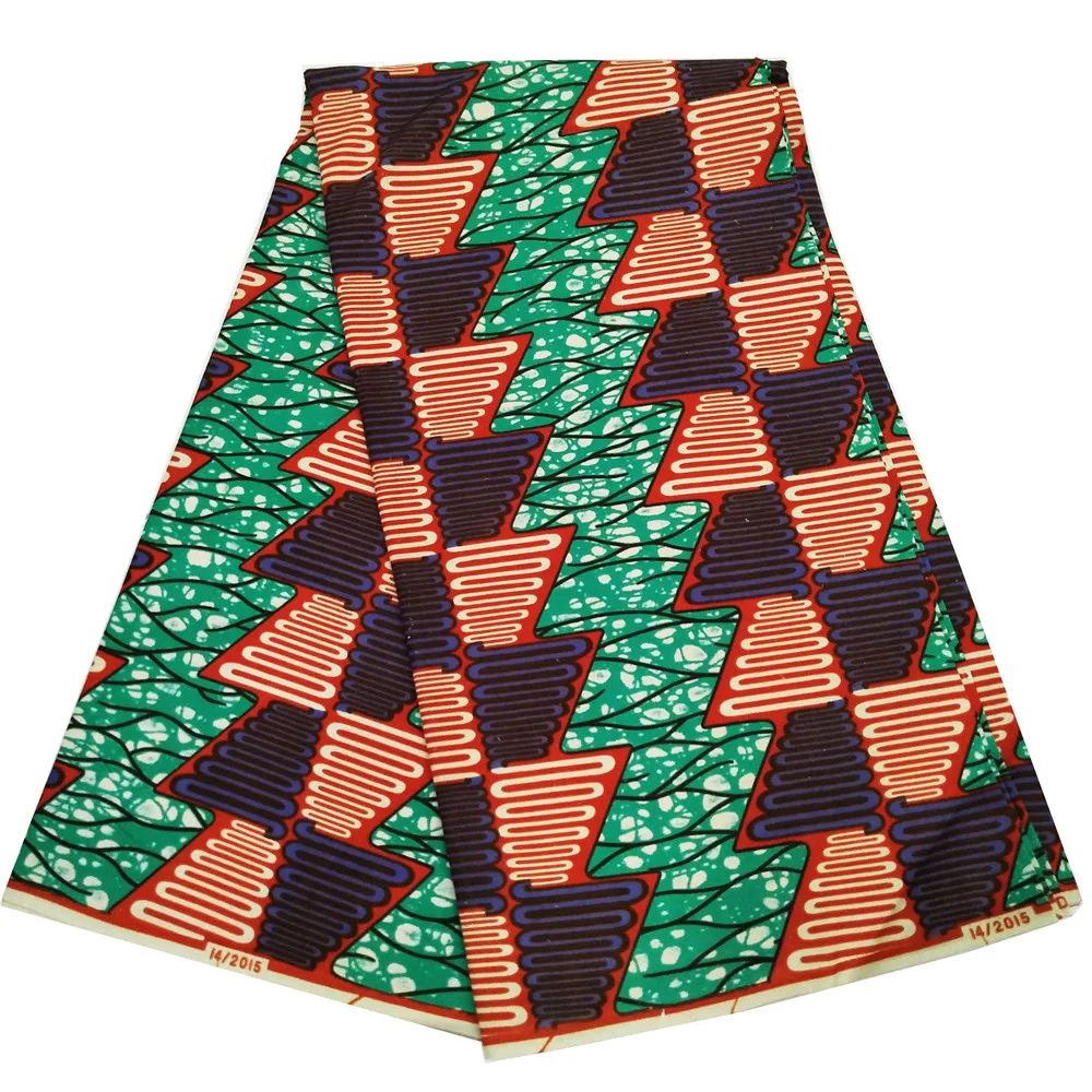 Африканский Воск Анкара принт ткань Высокое качество Чистый хлопок настоящий голландский воск настоящий воск ткань гарантия pagne горячая Распродажа 6 ярдов