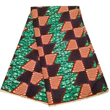 Африканский Воск Анкара принт ткань Высокое качество Чистый хлопок настоящий голландский воск настоящий воск ткань гарантия pagne горячая Распродажа 6 ярдов