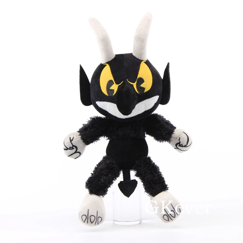 13 стилей 20-28 см игра Cuphead плюшевые игрушки кукла Peluche Mugman Chalice Cagney Carnantion Teacup Head игрушки на тему приключений детский подарок - Цвет: Devil Boss 26cm