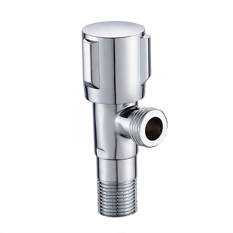 Медный длинный толстый треугольный клапан в американском стиле для ванной комнаты водонагреватель горячей и холодной Впускной водяной клапан