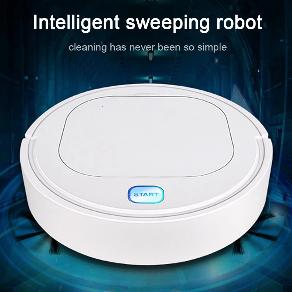 

Smart Automatic Smart Vacuum Cleaner Intelligent Ground Cleaning Robot White Home Sweeper Noise Reduction Indoor Clean Machine