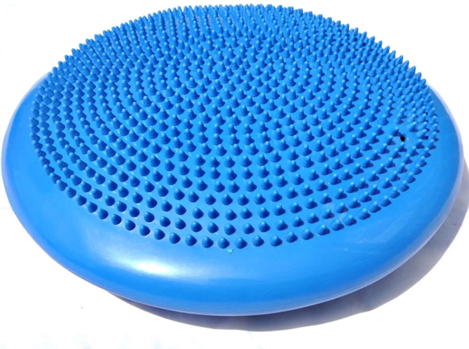 Newst Air Inflated Stability Wobble Cushion Balance Disc Twist Massage Workout Therapy Fitness Training Exercise Free Air Pump
