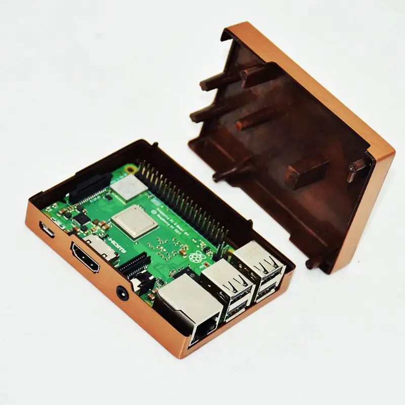 Алюминиевый медный чехол, металлический корпус для Raspberry Pi 3/2 Модель B/B