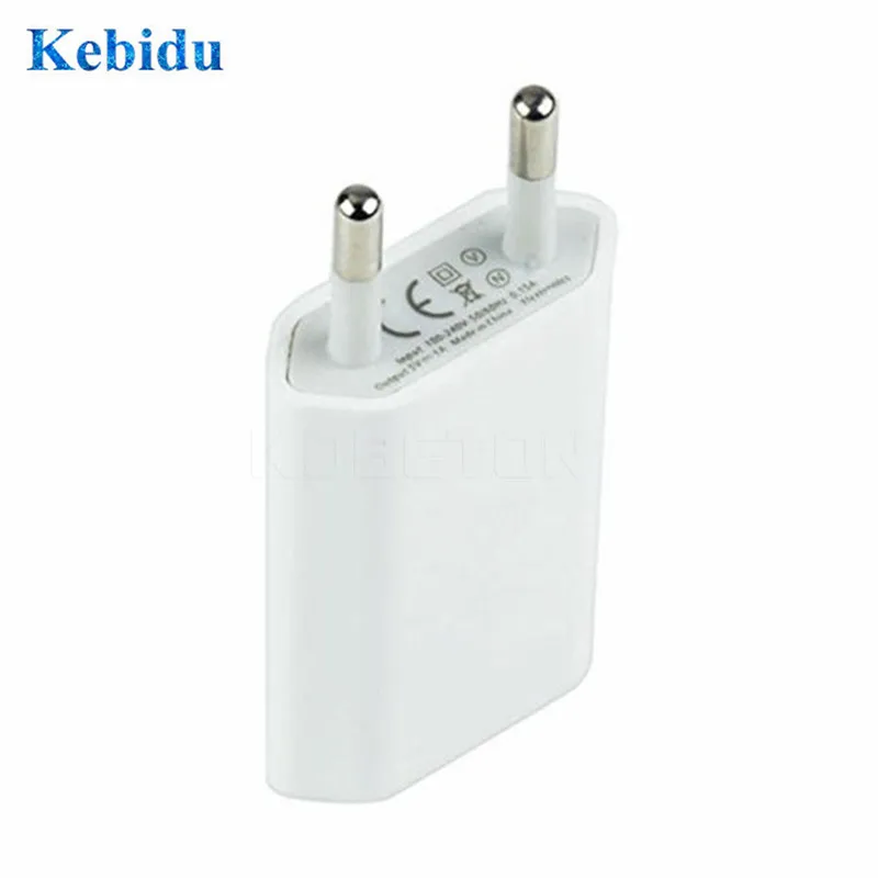 KEBIDU USB зарядное устройство EU/US настенный адаптер питания для дома и офиса зарядное устройство для iPhone для Mp3 Mp4 камеры Быстрая зарядка USB 2,0