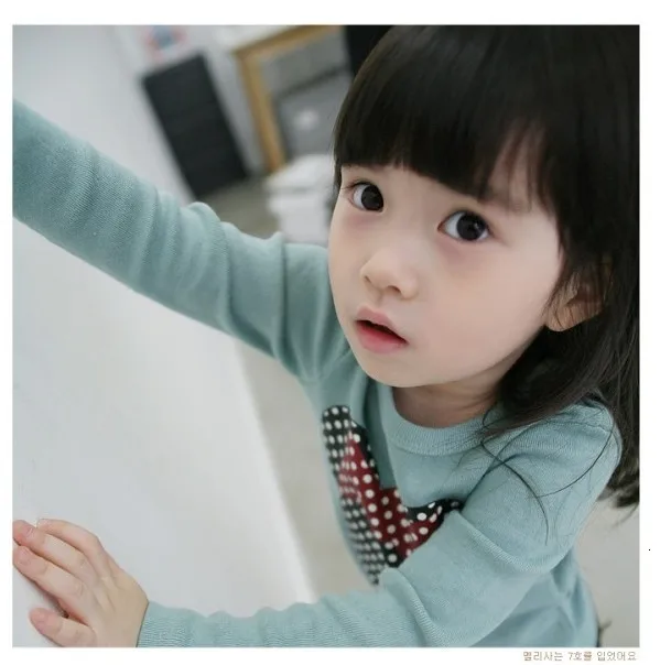 Новая Осенняя детская одежда милая Осенняя рубашка с длинными рукавами и вышивкой для девочек Корейская футболка с длинными рукавами