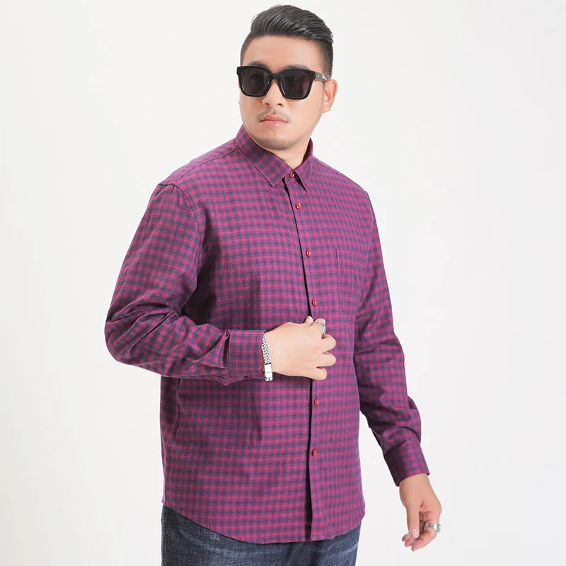 Мужские рубашки Slim Fit рубашки мужские модные деловые повседневные рубашки с длинными рукавами мужские рубашки для соцлиц Большие размеры 6XL 7XL 8XL