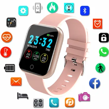 

Smart Watch Women Men Kids 2020 Silicone Watchband Sport Fitness Watch Tracker Bluetooth Smartwatch Wristwatch for Android IOS