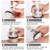 1PC Manual Rotating Cupping Vacuum Cupping Device Breast Nipple Sucker Body Massager Vacuum Suction Cup Anti Cellulite Massager 4