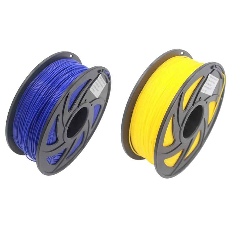 

2x Pla Filament 3D Printer Material Pla Filament 1.75mm Diameter Printing Material Supply 3D Printers 1Kg(2.2Lb)/ Spool(Dark Blu