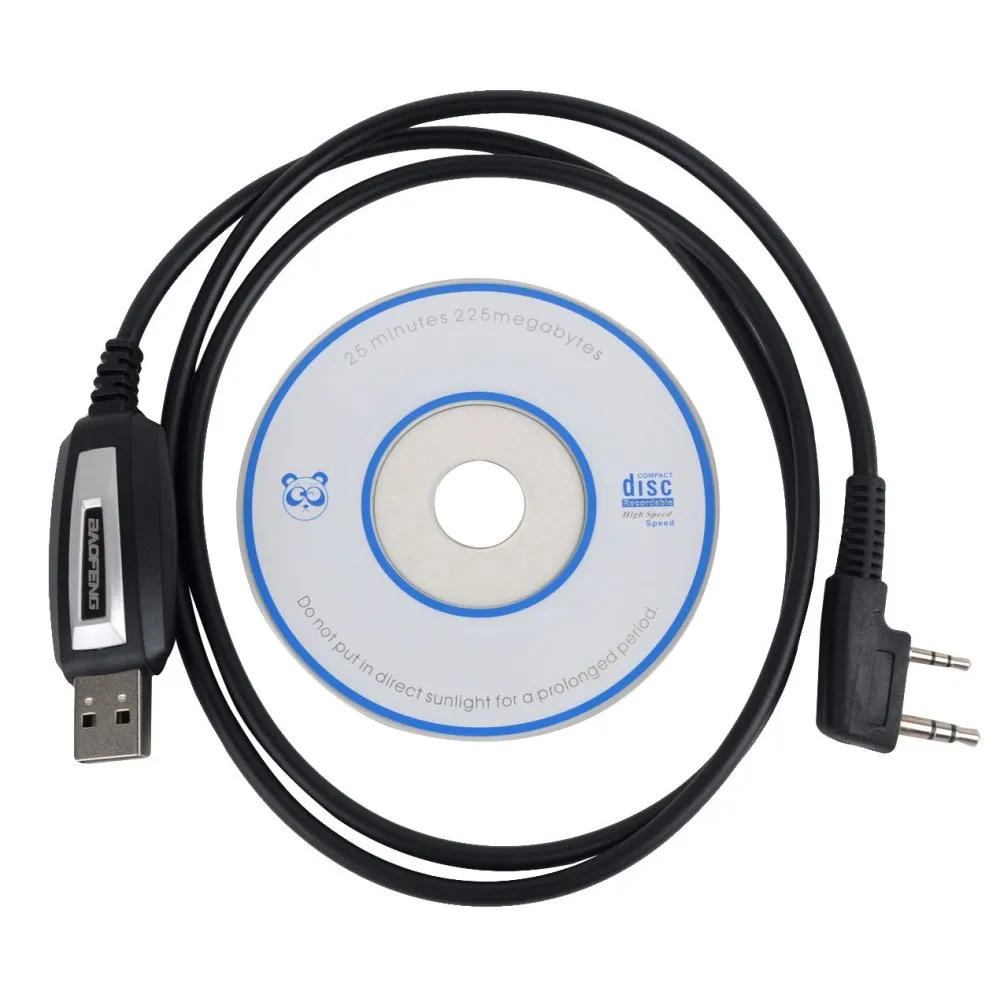 2-Контактный USB-кабель для программирования CB-радио-рации BAOFENG UV-5RBF-888S Kenwood WEIERWEI Puxing