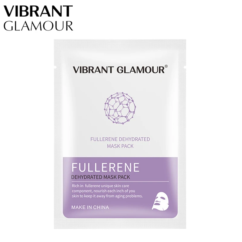 

VIBRANT GLAMOUR Face Mask Fullerene Serum Protein Hyaluronic Acid Face Mask Anti-wrinkle Acne Lighten Black Spots Lifting Skin