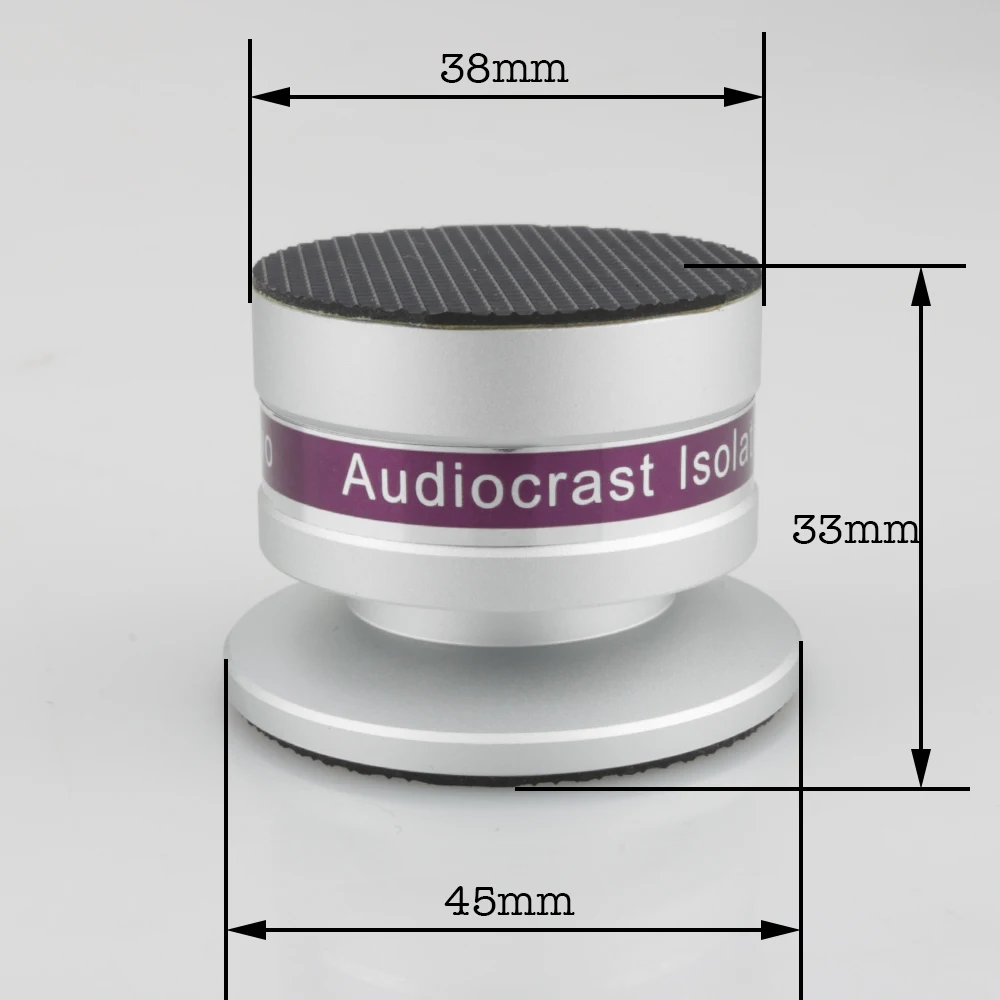Prata à Prova de Choque Estande de Isolamento Agulha de Acolchoamento Amplificadores Hifi 4 Unidades Preto & If03s - If03b - Image 6
