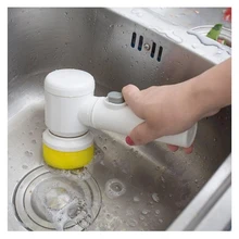 

Handheld Electric Cleaning Brush Scrubber Tool for Bathroom Tile and Tub Home Kitchen Washing Supplies Bathroom Gadgets