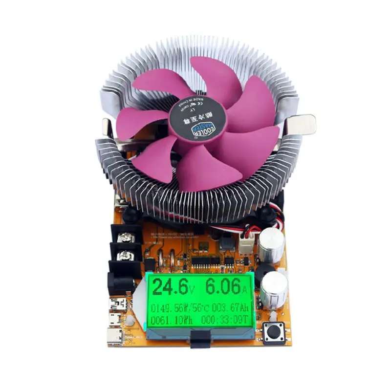 Electronic Load Tester 150W 200V 20A USB Adjustable Testing Module Power Meter 831F