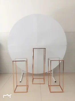 شراء2021 قوس الزفاف دائرة كبيرة خلفيات حفلات زهرة عمود طيدة بالون رف الباب حلقة مستديرة في الهواء الطلق حديقة خلفية الإطار