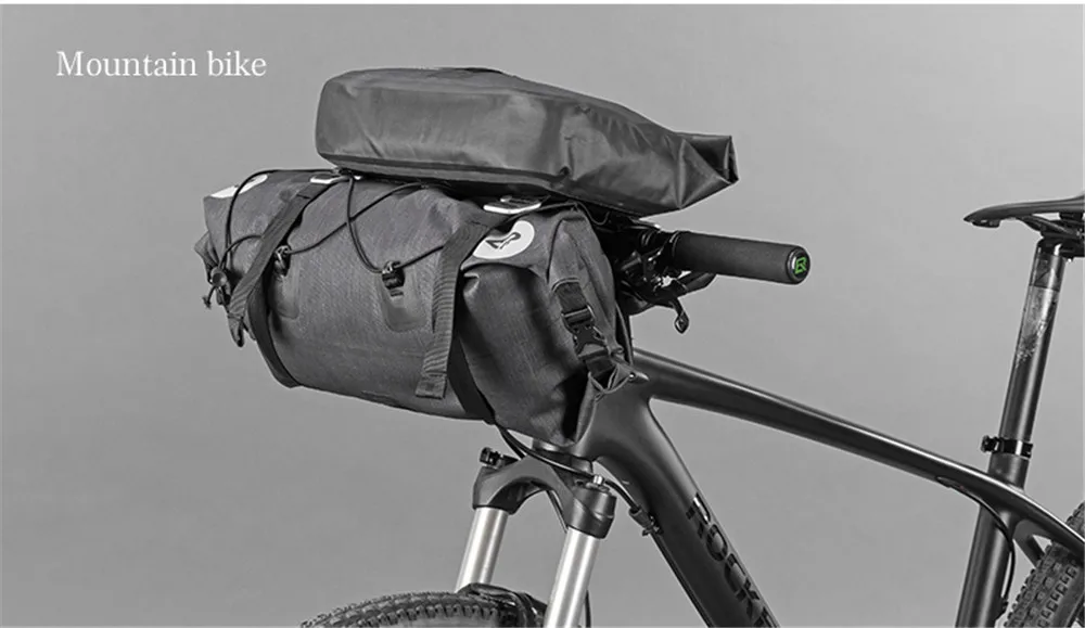 ROCKBROS 14-15L/5-6L велосипедная Передняя сумка Водонепроницаемая передняя трубка велосипедная сумка на руль MTB велосипедная передняя рама сумка Аксессуары для велосипеда