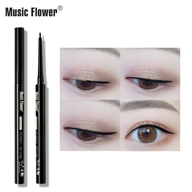 Music flower eyeliner pencil 13 colors white green blue black waterproof long lasting rotary matte gel eyeliner MU022 Music flower eyeliner pencil 13 colors white green blue black waterproof long lasting rotary matte gel eyeliner MU022