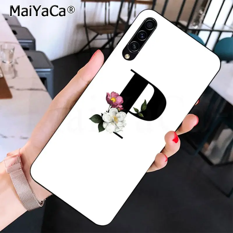 A B C Flowers Lucky number And black letter Art