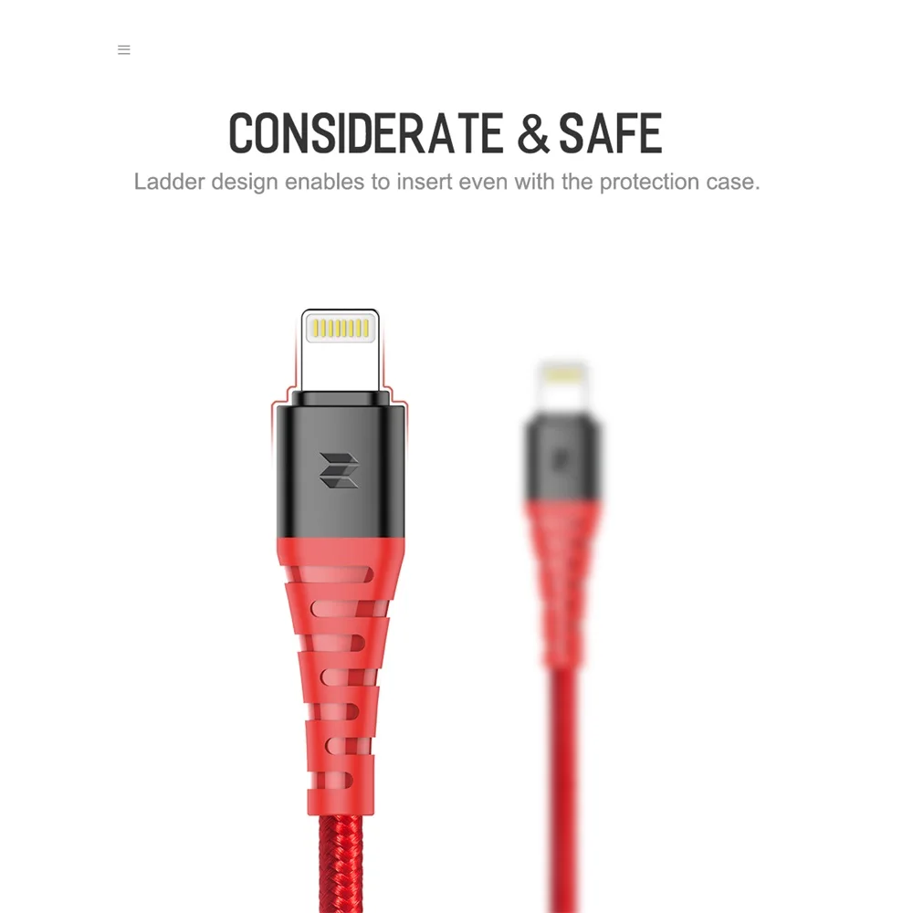 2 шт. 2.4A нейлоновый usb-кабель для iPhone 5S 5c 6 7 Plus 8 X XS MAX XR быстрое заряднеое устройство кабель для синхронизации данных мобильного телефона