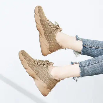 

2020 spring and summer new breathable casual women's shoes fashion high-quality sports running breathable women's mesh shoes