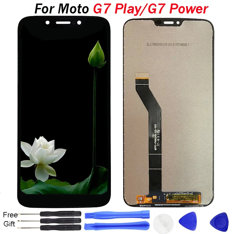 

Original For Motorola Moto G7 Play LCD Display Touch Screen Digiziter For Moto G7 Power Screen Display XT1955 Replacement G7 LCD