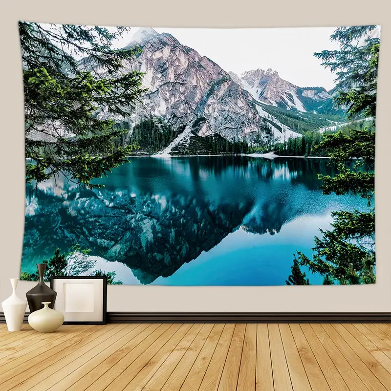 Large Tapestry Wall Hanging Blanket Scenery Design Home Decoration For Bedroom Yoga Mat Tablecloth Custom | Дом и сад